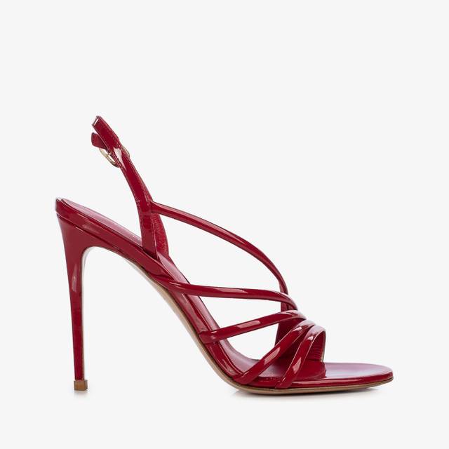 Le Silla Sandalo vernice rosso Nuovo