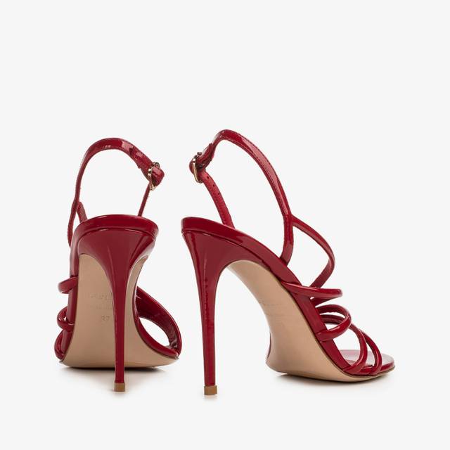 Le Silla Sandalo vernice rosso Nuovo