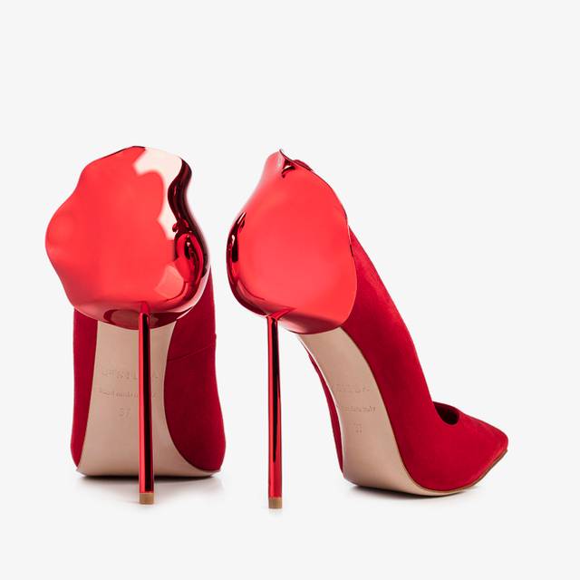 Le Silla Décolleté camoscio rossa Vendita