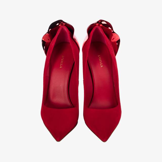 Le Silla Décolleté camoscio rossa Vendita