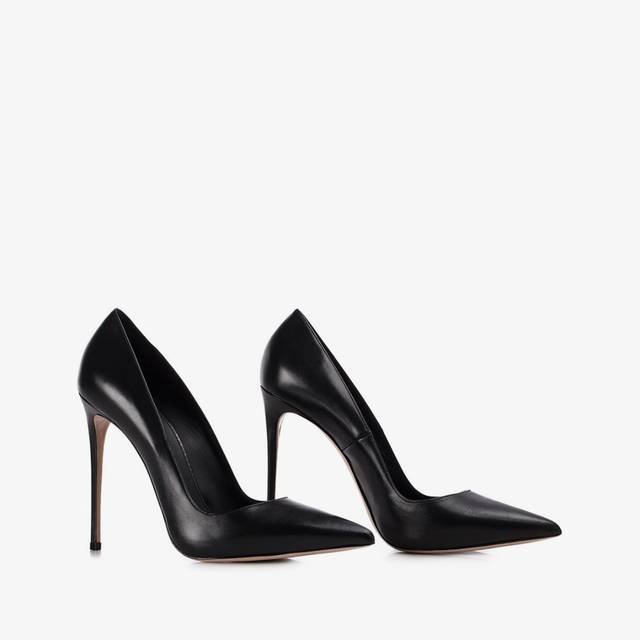 Le Silla Décolleté pelle nera Promozione