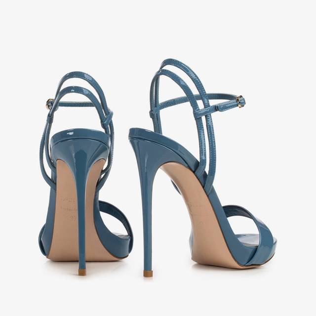 Le Silla Sandalo vernice azzurro ortensia Novità