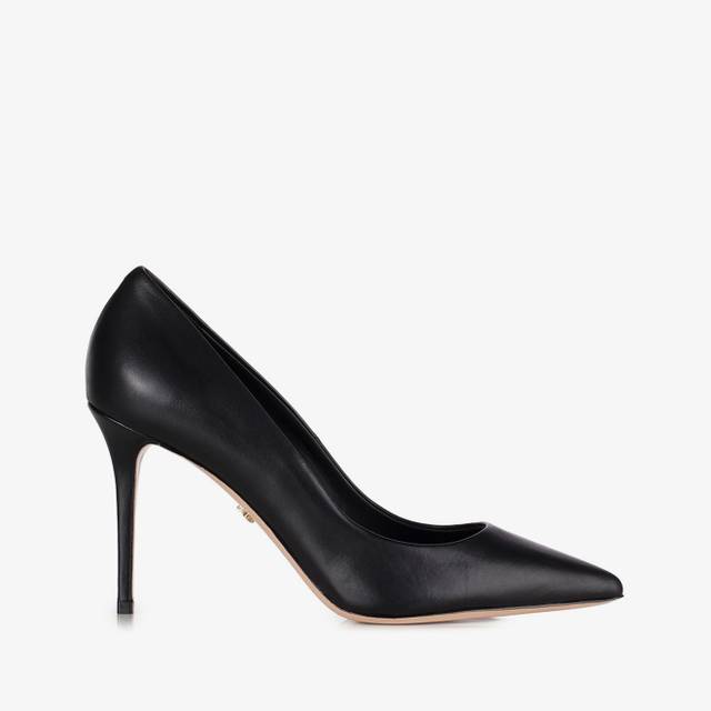 Le Silla Décolleté pelle nera Presa