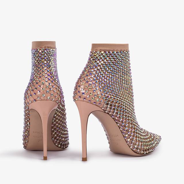 Le Silla Stivaletto calza nude skin e Cristalli Offerte