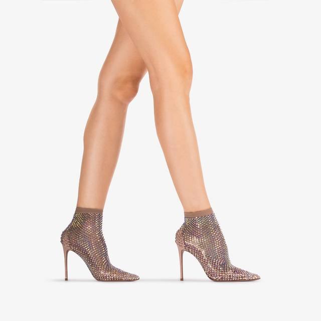 Le Silla Stivaletto calza nude skin e Cristalli Offerte