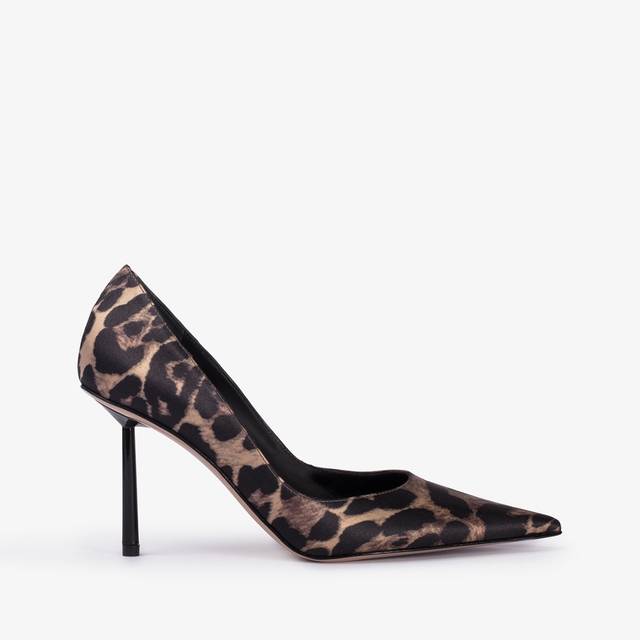 Le Silla Décolleté raso stampa leopardata Vendite Flash
