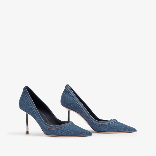 Le Silla Décolleté denim blu In Saldo