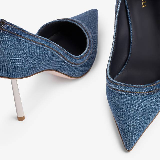 Le Silla Décolleté denim blu In Saldo