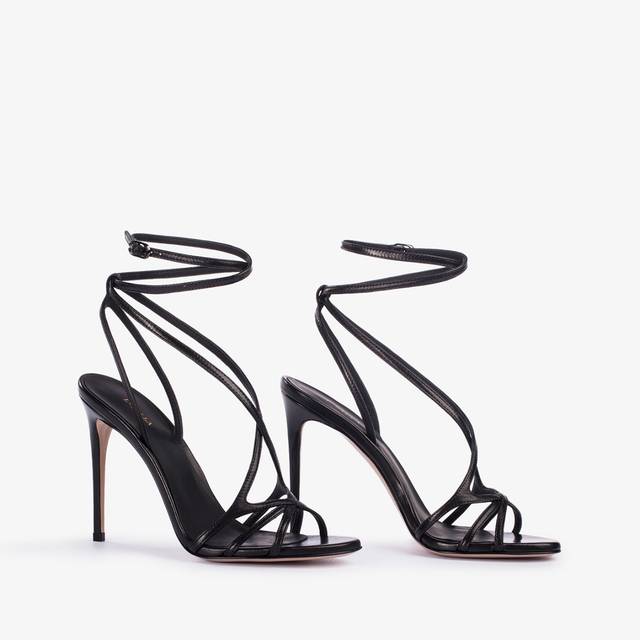 Le Silla Sandalo pelle nero Shopping online