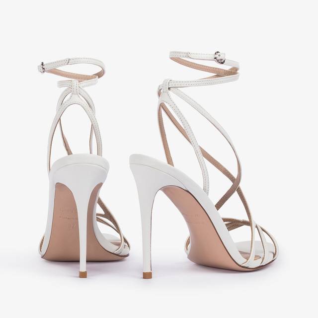 Le Silla Sandalo pelle bianco Vendite stagionali