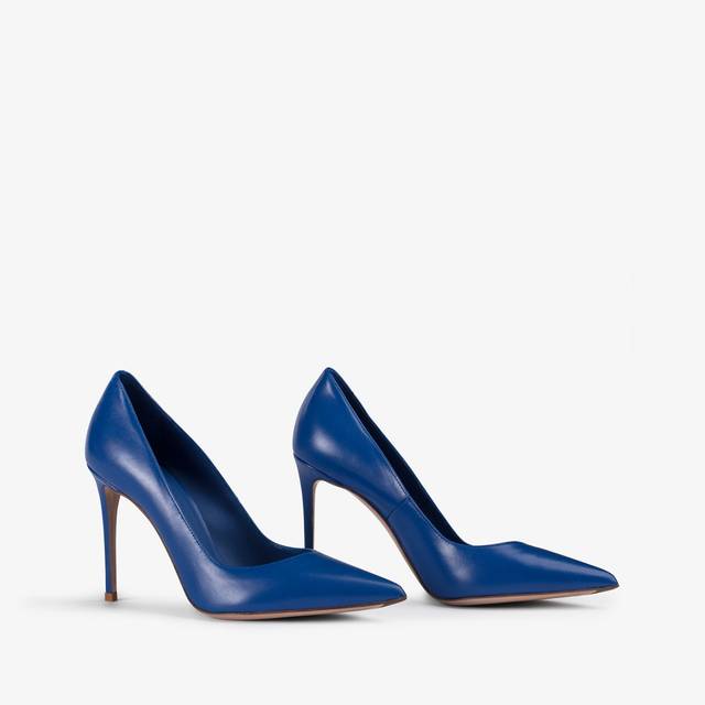Le Silla Décolleté pelle blu persia Offerta natalizia