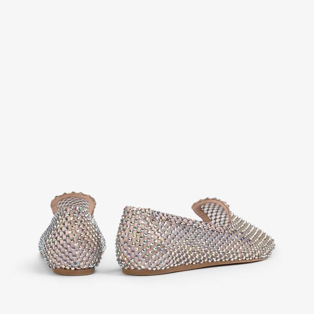 Le Silla Slipper gioiello rete nude skin e Cristalli Bestseller