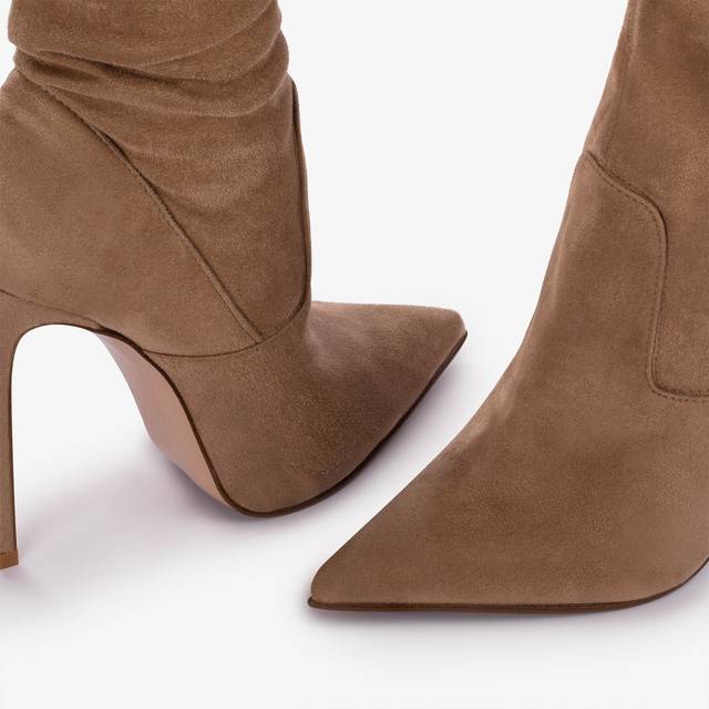 Le Silla Stivale sopra al ginocchio camoscio vegan stretch marrone ginger Comprane uno, ottenene uno gratis