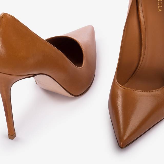 Le Silla Décolleté pelle marrone cuba Sconti VIP