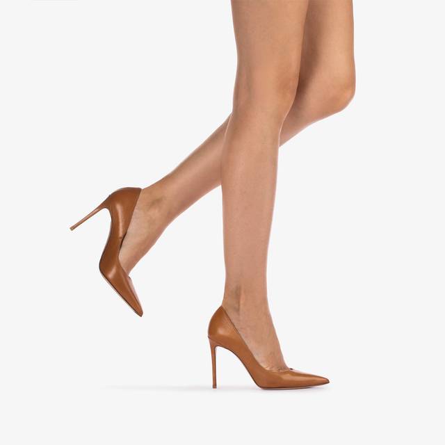Le Silla Décolleté pelle marrone cuba Sconti VIP