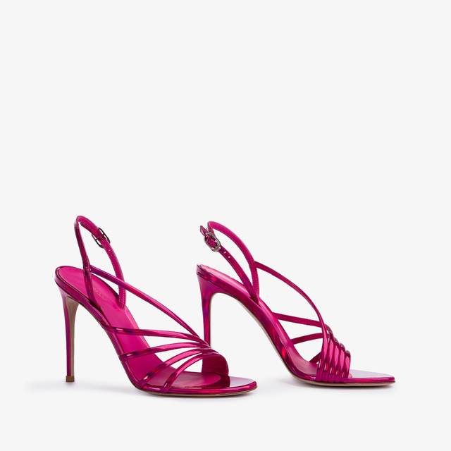 Le Silla Sandalo iridescente fucsia bouganville Fino al 50% di sconto