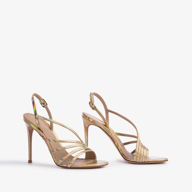 Le Silla Sandalo iridescente nude Fino al 60% di sconto