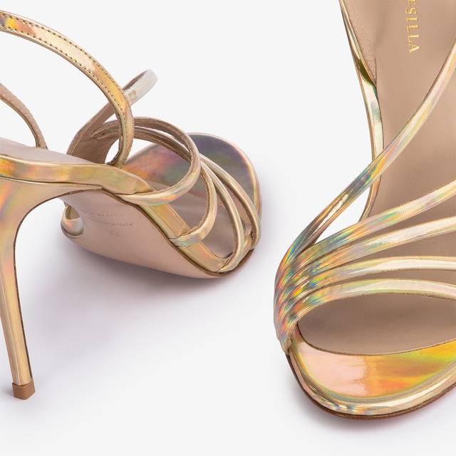 Le Silla Sandalo iridescente nude Fino al 60% di sconto