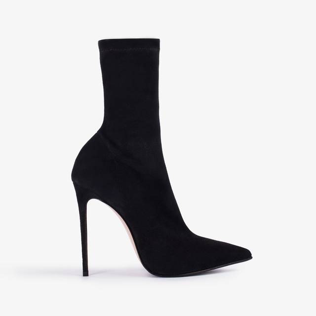 Le Silla Stivaletto camoscio stretch nero Sconti questo mese