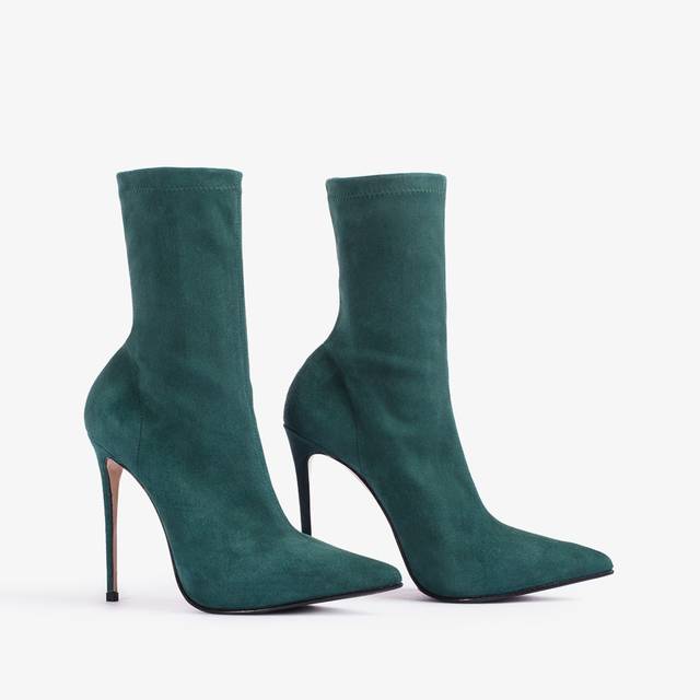 Le Silla Stivaletto camoscio stretch verde balance 2025