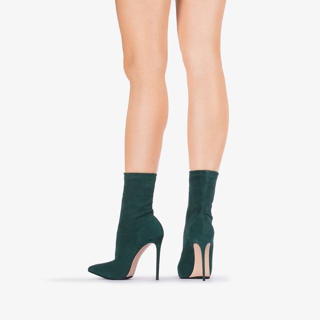 Le Silla Stivaletto camoscio stretch verde balance 2025