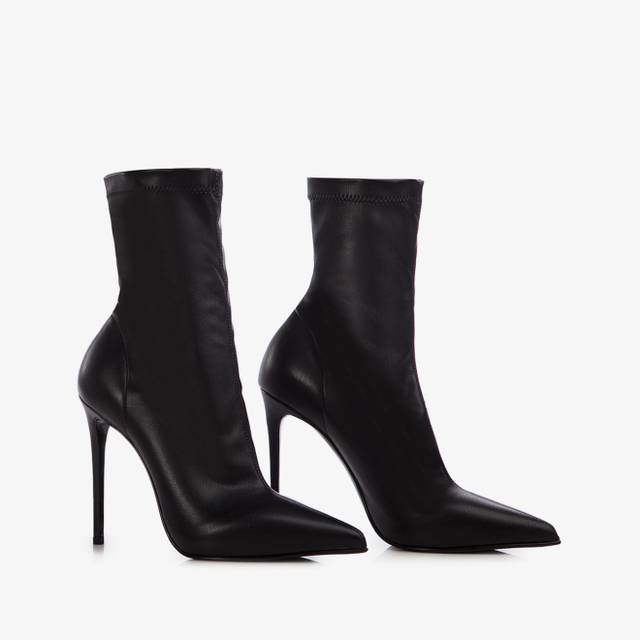 Le Silla Stivaletto pelle vegan nero Italy