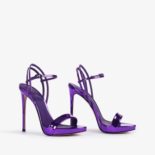 Le Silla Sandalo metallizzato viola kamala Spedizione Gratuita