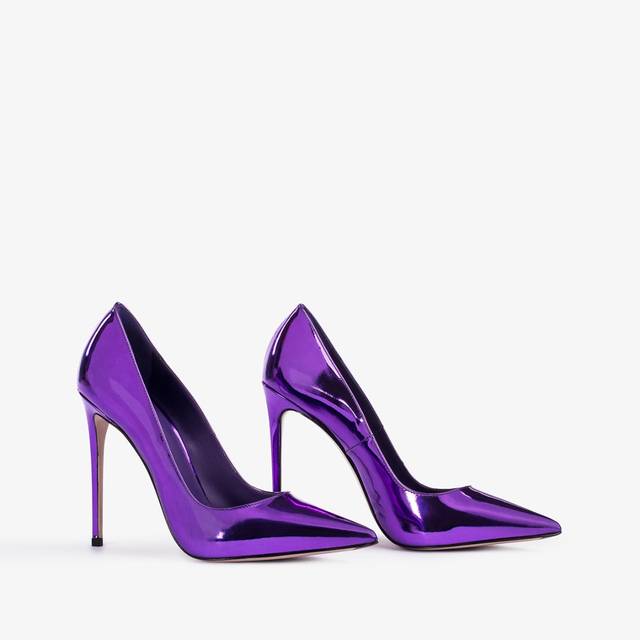 Le Silla Décolleté metallizzata viola kamala Soddisfazione Garantita