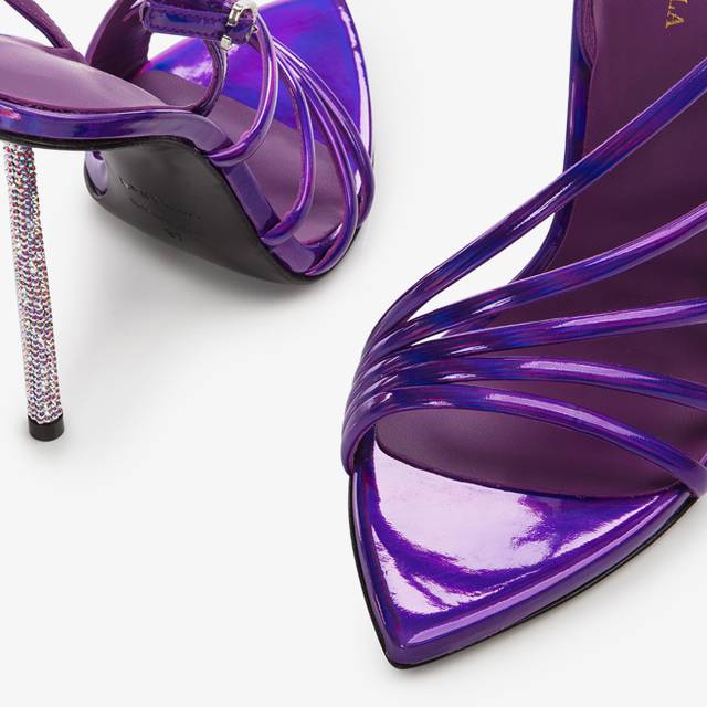 Le Silla Sandalo iridescente viola kamala Promozione Limitata