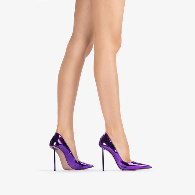 Le Silla Décolleté metallizzata viola kamala Fino Al -60%