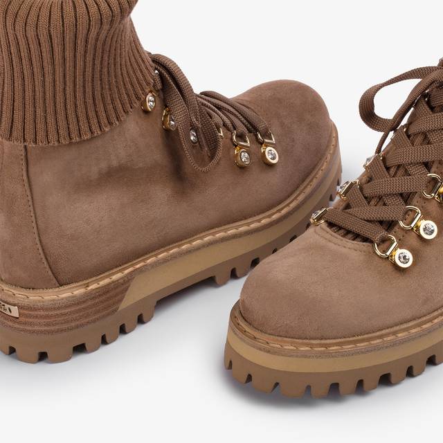 Le Silla Stivaletto trekking camoscio marrone ginger Shopping Online