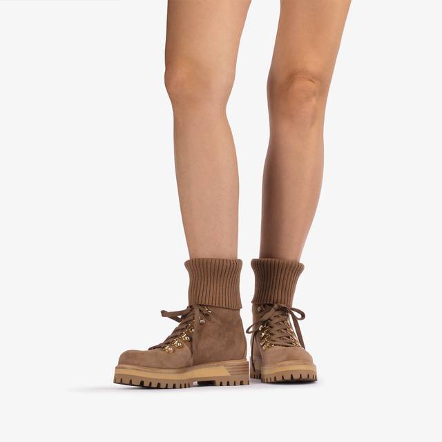 Le Silla Stivaletto trekking camoscio marrone ginger Shopping Online