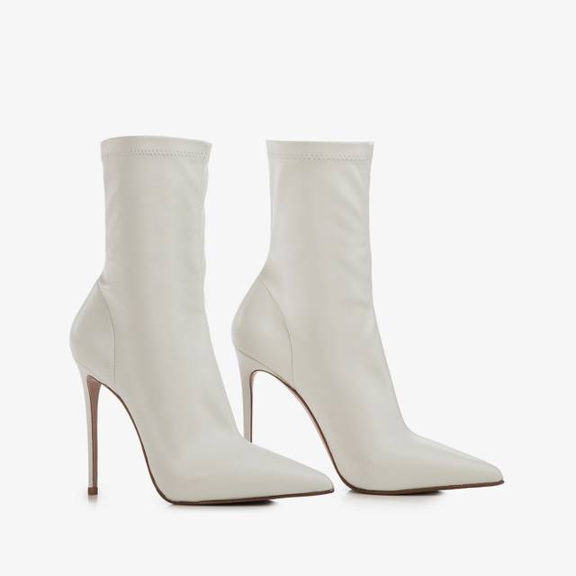 Le Silla Stivaletto pelle vegan bianco Offerta