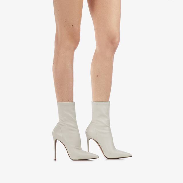 Le Silla Stivaletto pelle vegan bianco Offerta