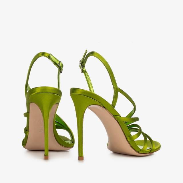 Le Silla Sandalo raso verde tokyo Online