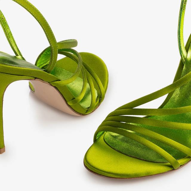 Le Silla Sandalo raso verde tokyo Online