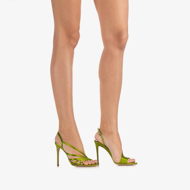 Le Silla Sandalo raso verde tokyo Online