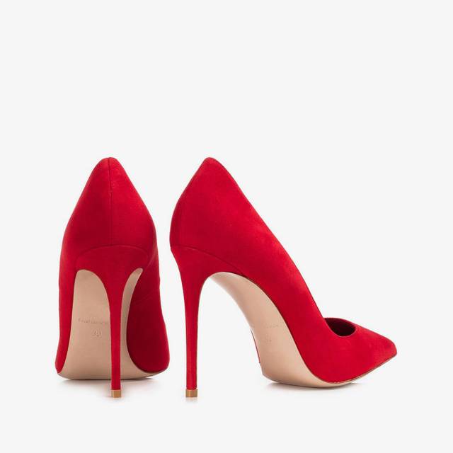 Le Silla Décolleté camoscio rosso Saldi