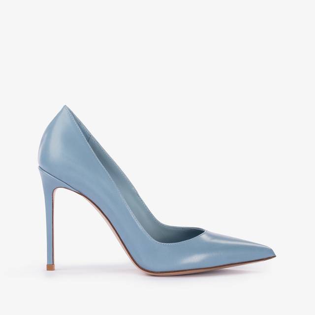 Le Silla Décolleté pelle azzurro nilo Offerte