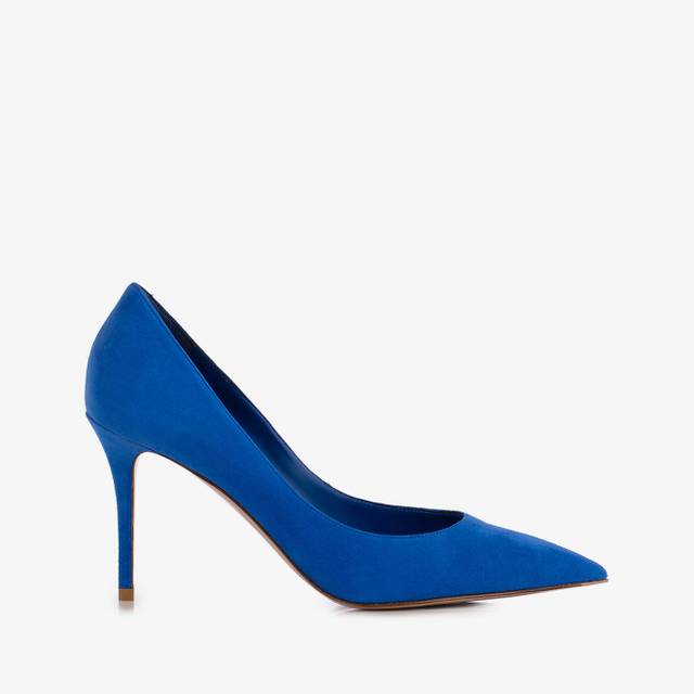 Le Silla Décolleté camoscio blu persia Hotsell