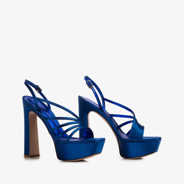 Le Silla Sandalo raso blu Persia Vendite Flash