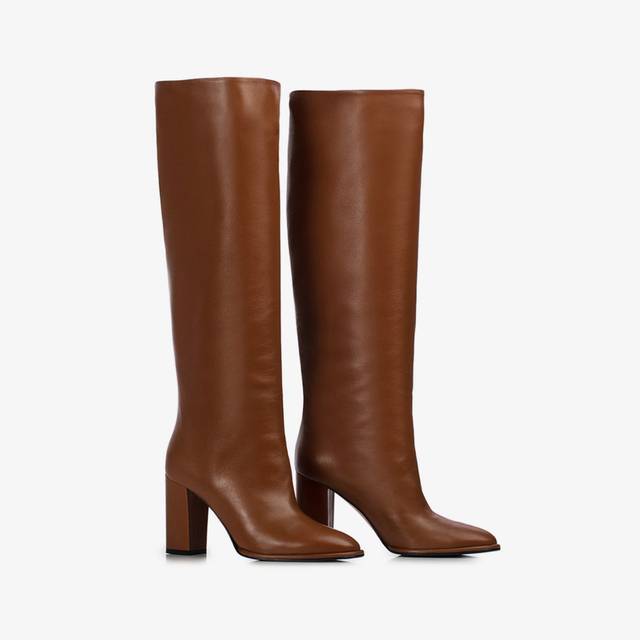 Le Silla Stivale nappa marrone caramel Nuova