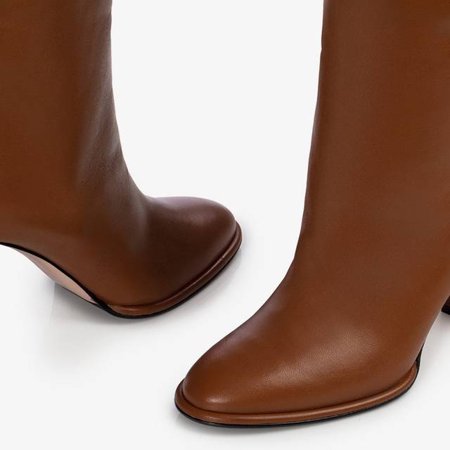 Le Silla Stivale nappa marrone caramel Nuova