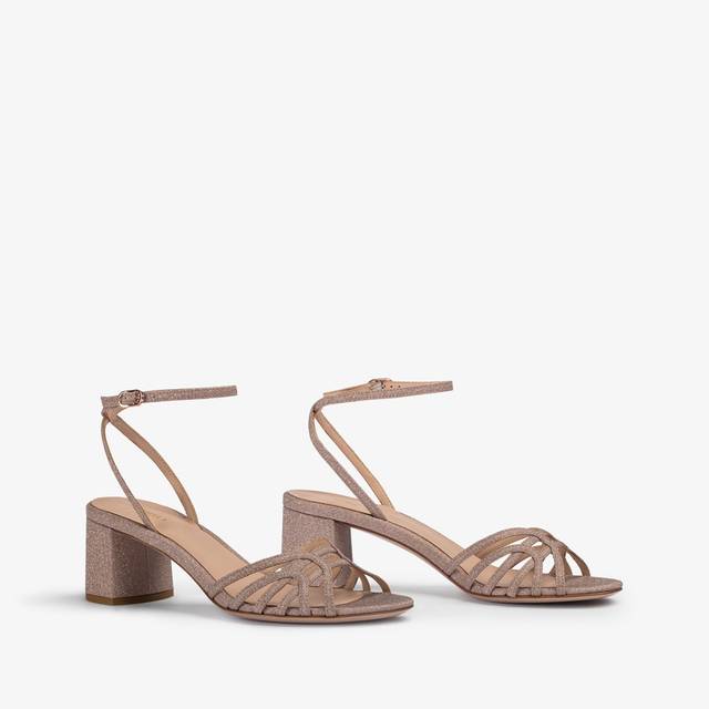 Le Silla Sandalo glitter nude skin Offerta esclusiva