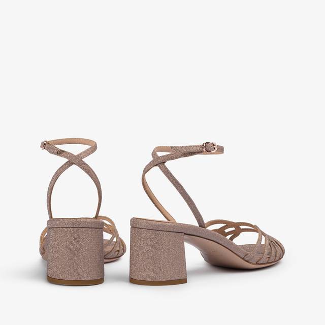 Le Silla Sandalo glitter nude skin Offerta esclusiva