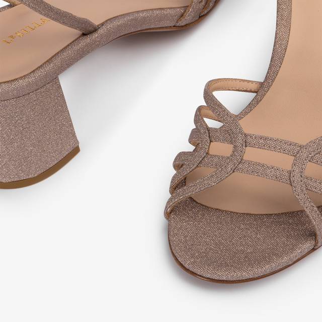 Le Silla Sandalo glitter nude skin Offerta esclusiva