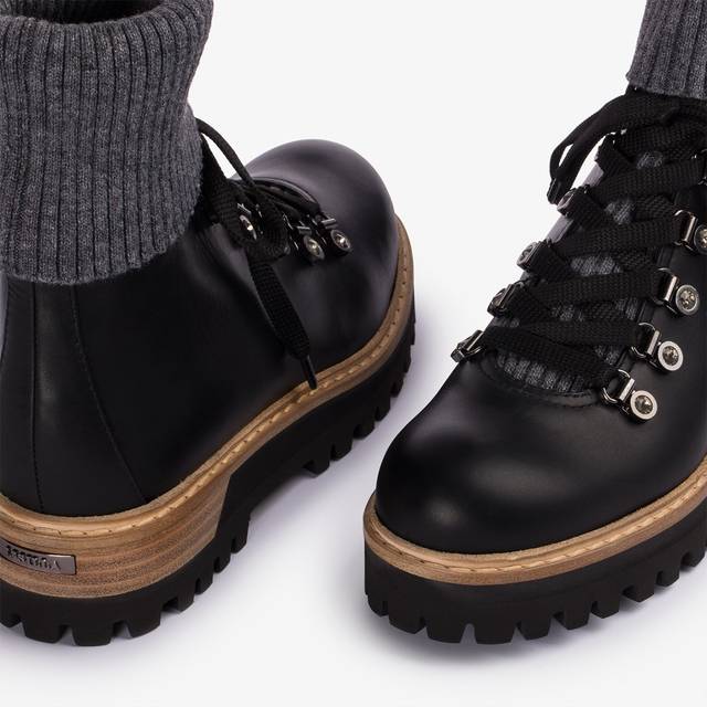 Le Silla Stivaletto trekking pelle nera Smaltimento dello stoccaggio
