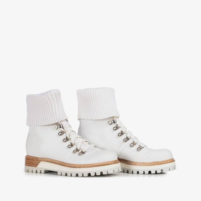 Le Silla Stivaletto trekking pelle bianco Vendita calda