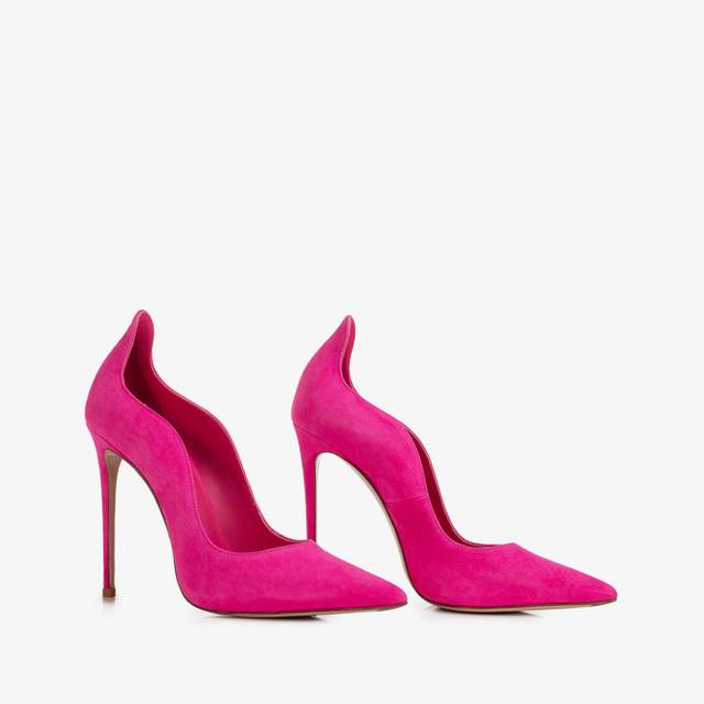 Le Silla Décolleté camoscio fucsia bouganville Grandi sconti