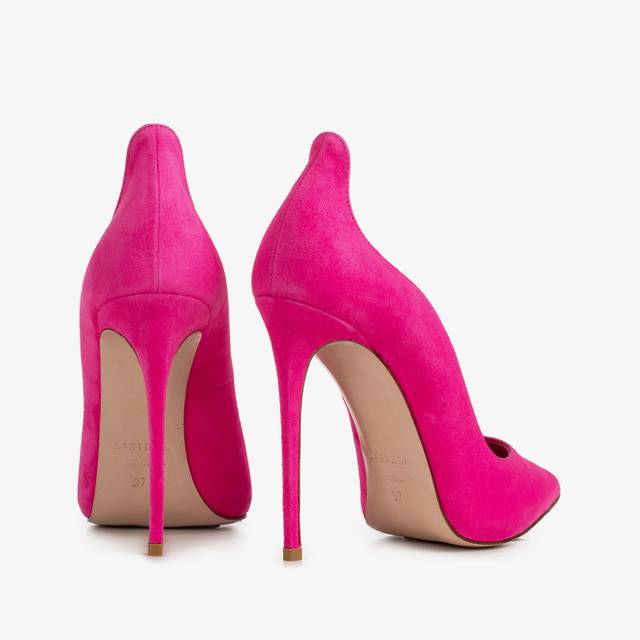 Le Silla Décolleté camoscio fucsia bouganville Grandi sconti